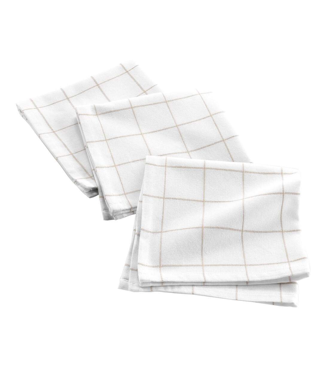 Lot de 3 Serviettes de Table Axel 40x40cm Naturel-1