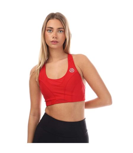 Womens/ladies Series-3 Hi-impact Sports Bra Red Skins