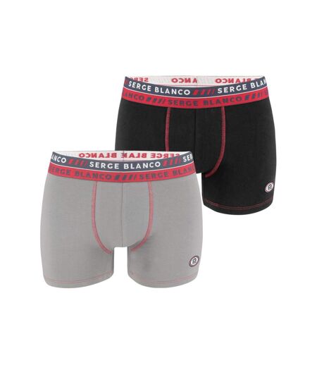 Lot de 2 Boxers homme surpiqûres Class Serge Blanco