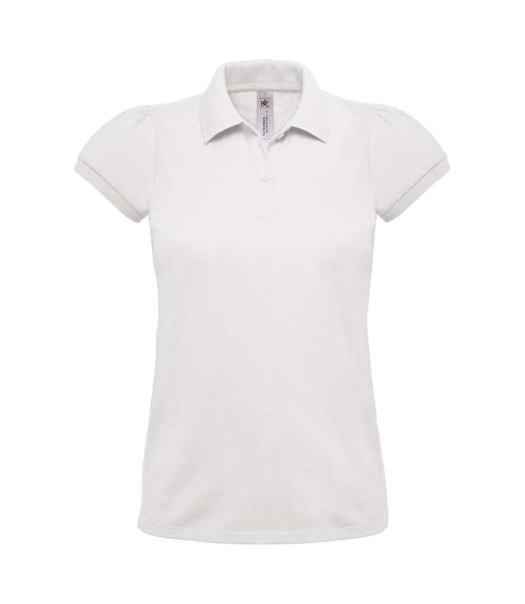 Polo lourd manches courtes - femme - PW460 - blanc-1