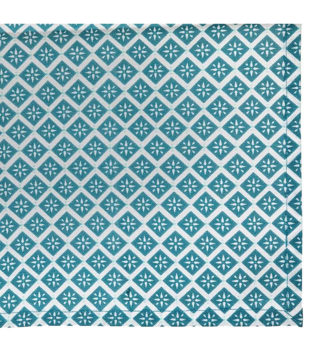 Lot de 4 Serviettes de Table Tikal 40x40cm Bleu-2