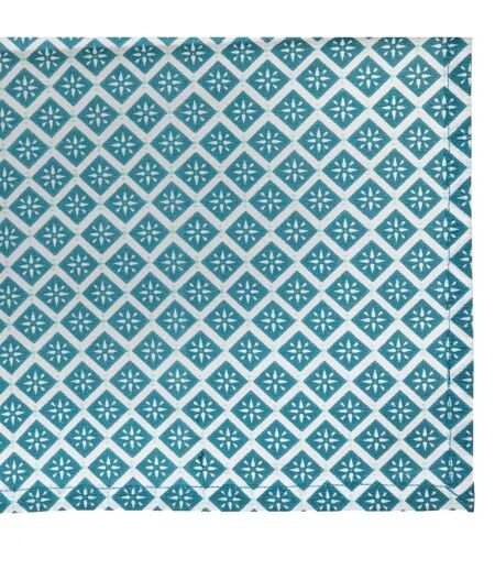 Lot de 4 Serviettes de Table Tikal 40x40cm Bleu