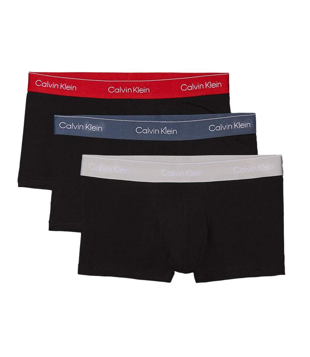 Lot de 3 boxers noir homme calvin klein jeans low rise - l-3