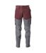 Pantalon De Travail Customised Homme Bordeaux Gris Pierre Mascot-1