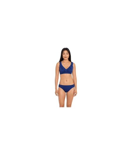 Haut De Maillot De Bain Motif/style Volanté Femme Bleu Saphir Ralph Lauren