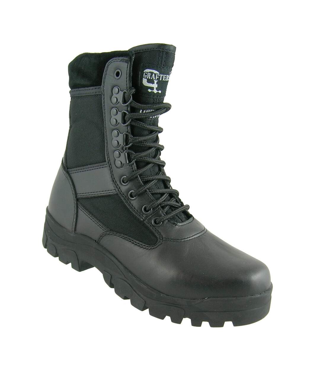 Grafters Mens G-Force Thinsulate Lined Combat Boots (Black) - UTDF704-3