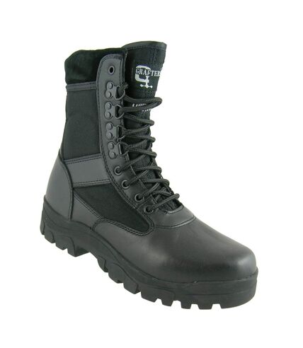 Grafters Mens G-Force Thinsulate Lined Combat Boots (Black) - UTDF704