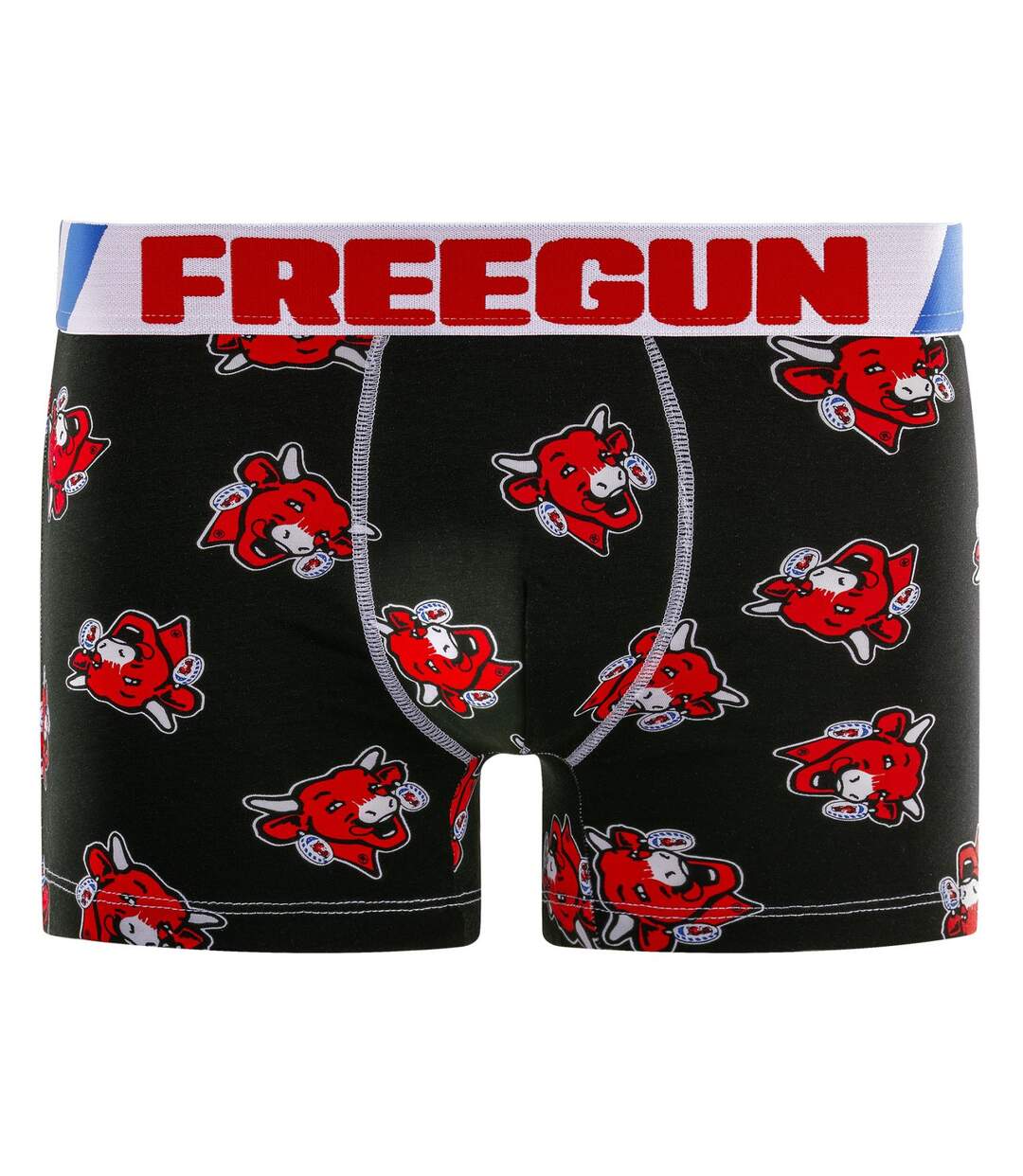 Lot de 4 boxers homme en coton la Vache qui Rit Freegun-3