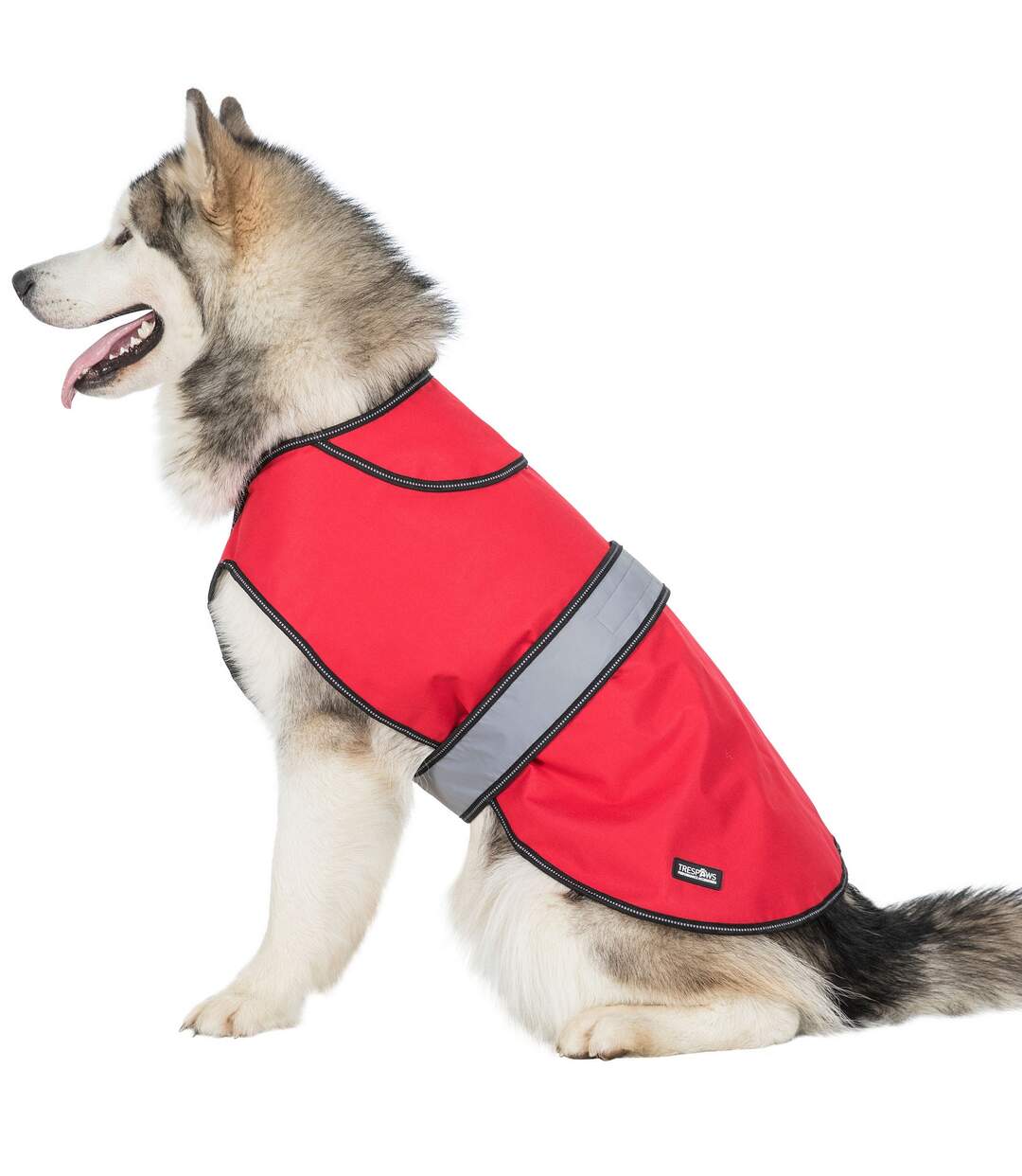 Duke weatherproof dog jacket with removable inner fleece xxs red Trespass-3