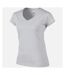 Gildan - T-shirt à manches courtes et col en V - Femme (Blanc) - UTBC491