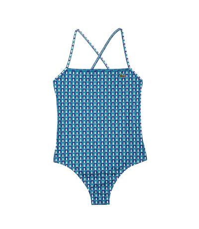 Maillot De Bain 1 Pièce Robert George Femme Bleu Blanc Lacoste