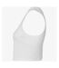 Womens/ladies muscles micro-rib tank top solid white Bella + Canvas