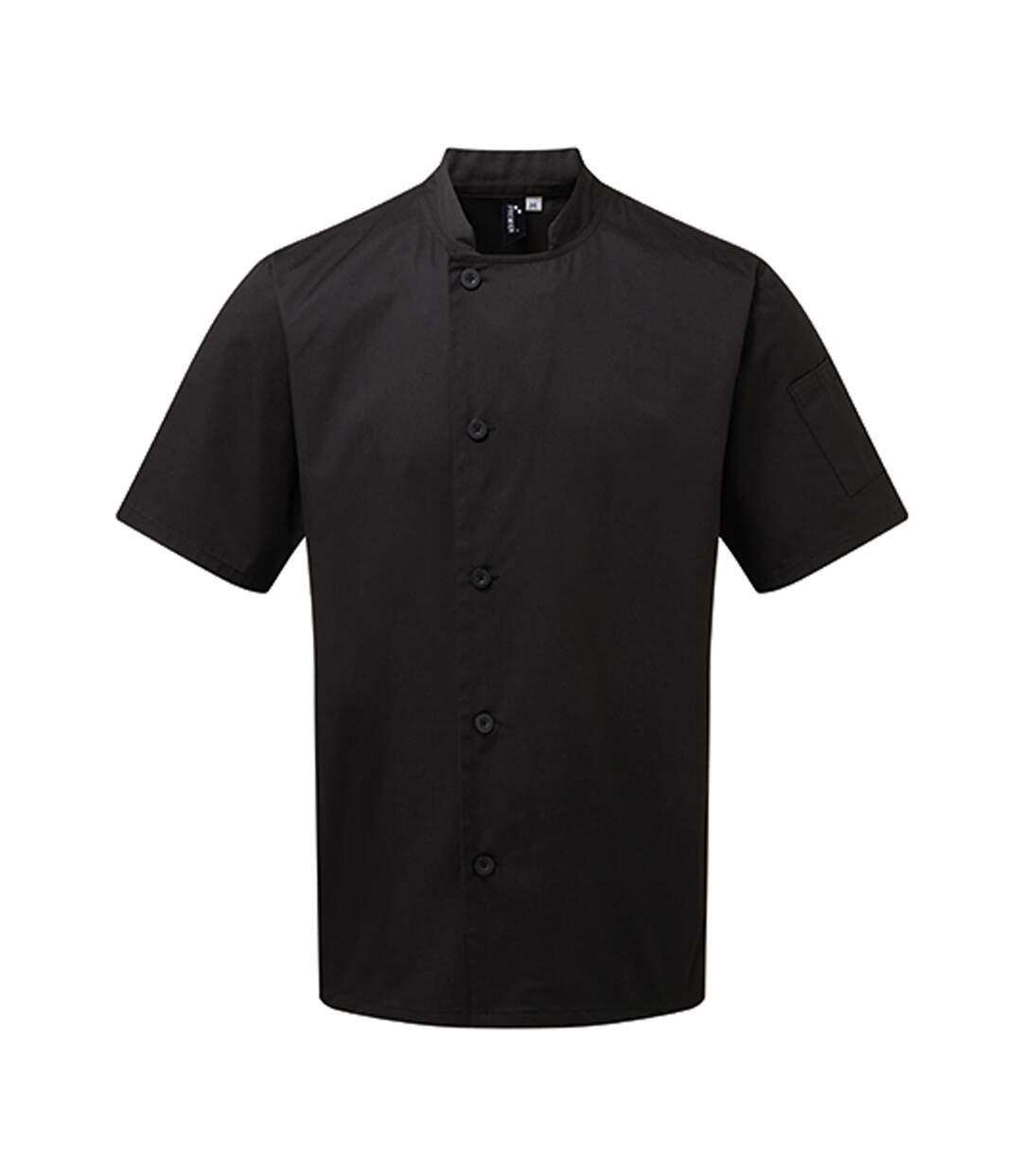 Unisex Adult Essential Short-sleeved Chef Jacket Black Premier-1