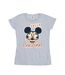 Disney T-shirt en coton Femme/Ladies Mickey Mouse Jolly Christmas Glasses (Gris sportif) - UTBI49475-1