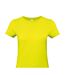 T-shirt #e190 Femme Jaune Fluo Pixel B&C-2