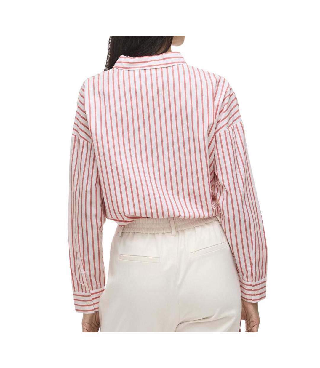 Chemise blanc/rouge femme vila sereen-2