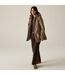 Veste Imperméable Unie À Capuche Melina Femme Beige Marron Regatta-1
