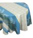 Nappe Jacquard coton PALMIER + enduction acrylique Ovale-1