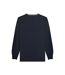 Pull Motif Rayure Contrastée Sur Bord Homme Bleu Marine Beige Gris Lambretta-3