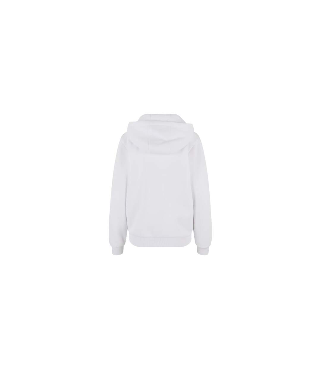 Sweat À Capuche Duveteux Femmes/ladies Blanc Build Your Brand-3