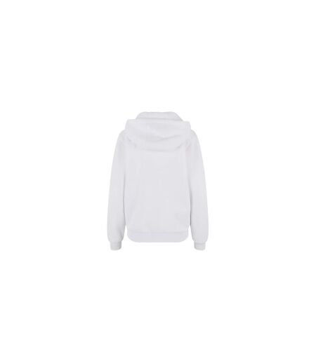 Sweat À Capuche Duveteux Femmes/ladies Blanc Build Your Brand