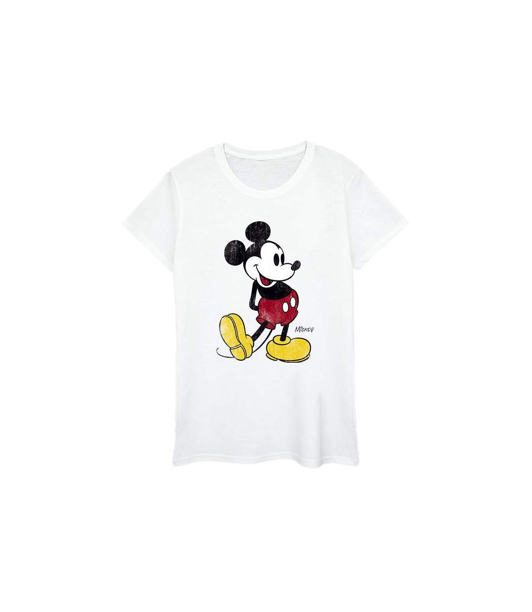 Disney T-shirt en coton Mickey Mouse Classic Kick - Femmes/Dames (Blanc) - UTBI30951-1