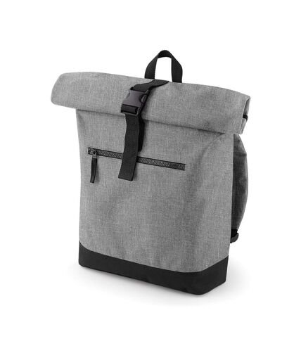 Bagbase Roll-Top Backpack / Rucksack / Bag (12 Liters) (Gray Marl/Black) (One Size) - UTBC3146