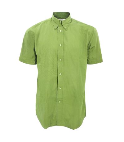 Kustom Kit Mens Workforce Short Sleeve Shirt / Mens Workwear Shirt (Lime) - UTBC591