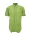 Kustom Kit Mens Workforce Short Sleeve Shirt / Mens Workwear Shirt (Lime) - UTBC591