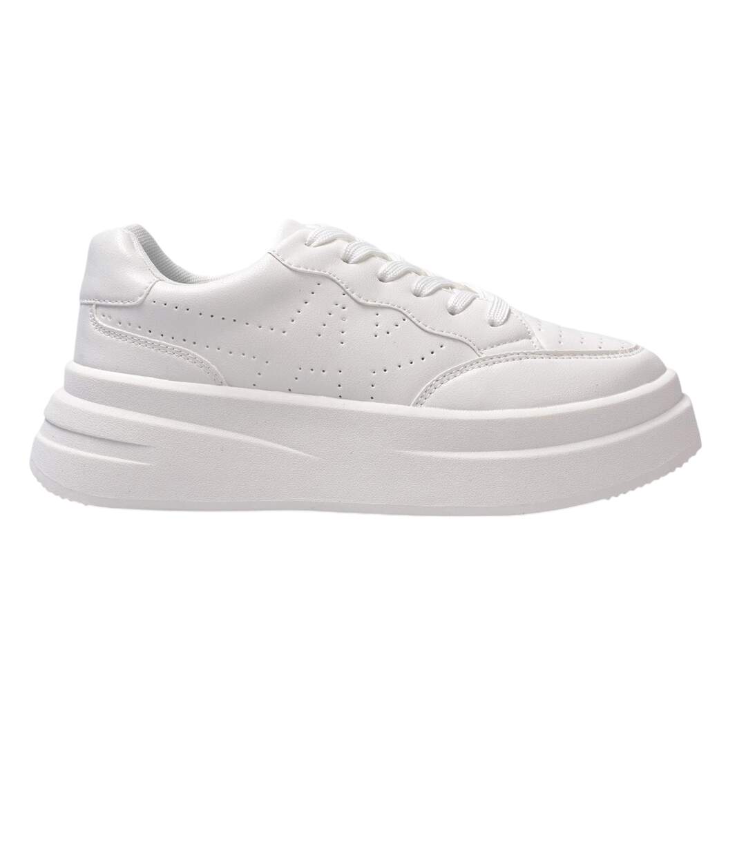 Womens/ladies Ari Casual Platform Trainers White Kappa-1