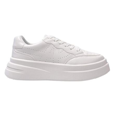 Womens/ladies Ari Casual Platform Trainers White Kappa