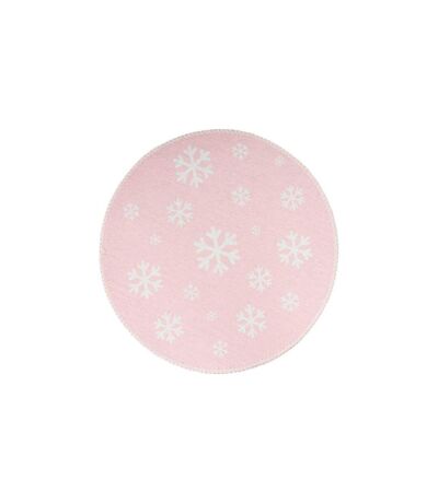 Tapis Rond Enfant Imprimé Bambini VIII 160cm Rose