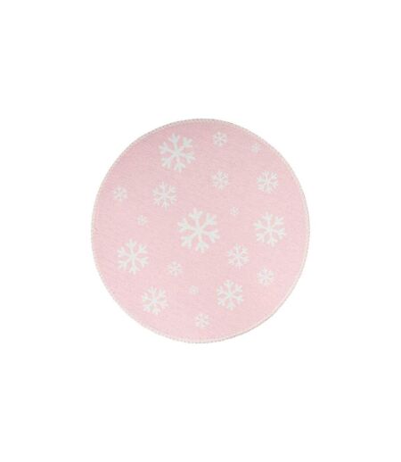 Tapis Rond Enfant Imprimé Bambini VIII 160cm Rose