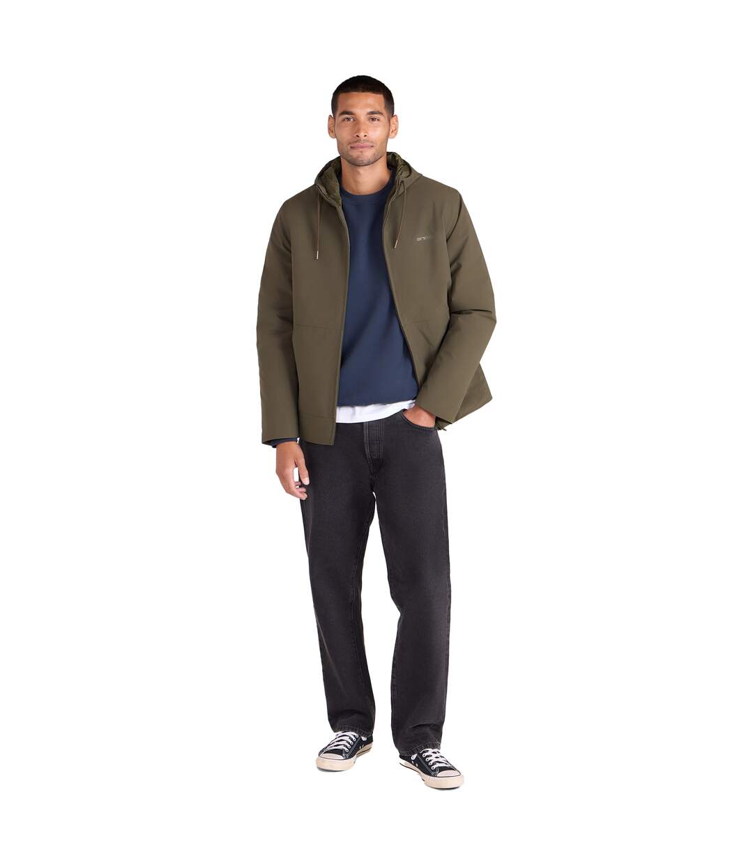 Mens Jack Borg Lined Jacket Green Animal-4