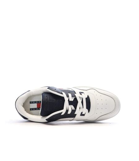 Baskets blanches/marine homme tommy hilfiger retro
