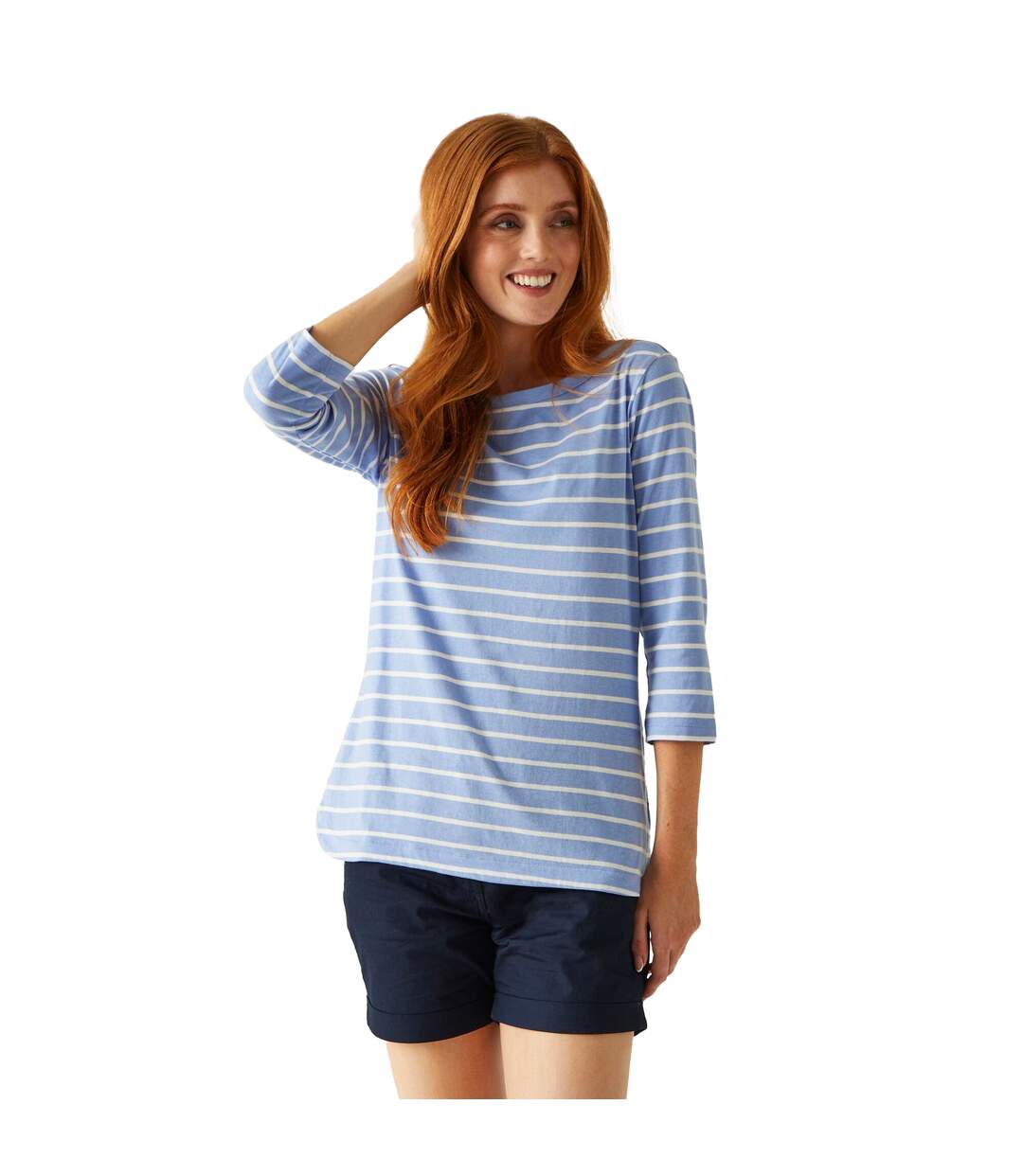 Haut Bayletta Femme Bleu Hortensia Blanc Regatta-1