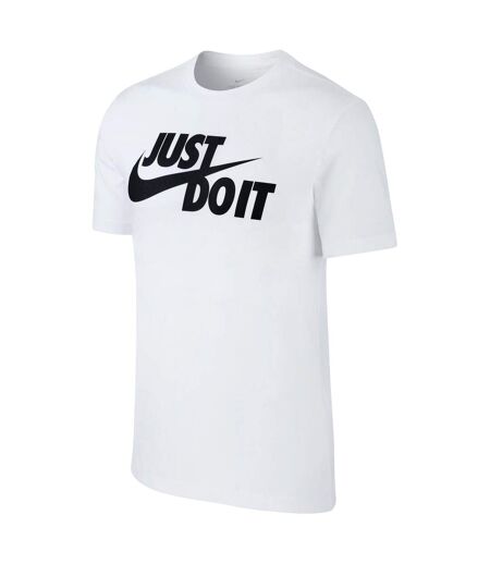 T-shirt Motif/style Swoosh Just Do It Homme Blanc Noir Nike