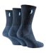 3 Pack Ladies Crew Length Boot Socks