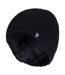 Mens Fleece Lined Thermal Winter Knitted Beanie Hat-1
