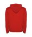 Sweat à capuche urban homme rouge / noir uni Roly Roly