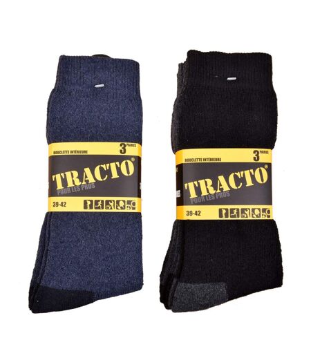 Chaussettes de Travail TRACTO pour Homme Résistance et Qualité Pro - Pack de 6