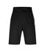 Unisex Adult Lettering Relaxed Fit Sweat Shorts Black Boss-1