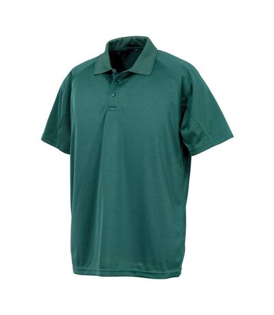 Womens/ladies Performance Aircool Polo Shirt Bottle Green Spiro