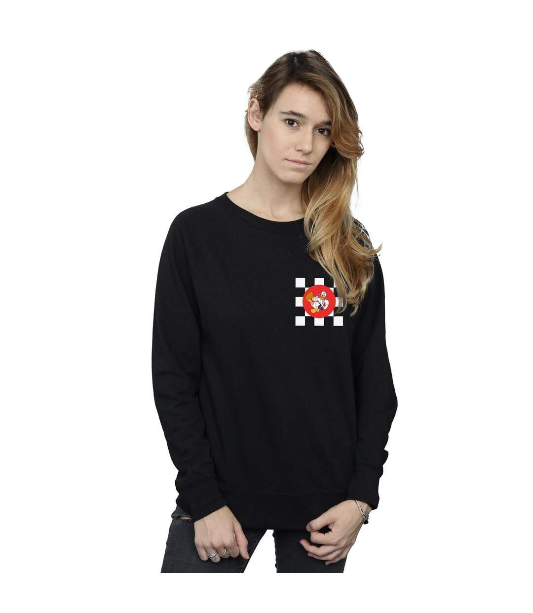 Disney Sweatshirt Womens/Ladies Donald Duck Karate Kick (Noir) - UTBI28227-2