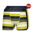 Boxers avocet homme jaune / bleu marine / blanc Crosshatch