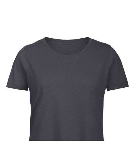 Womens/ladies Organic T-shirt Dark Grey B&C