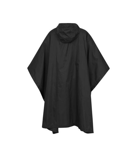 Womens/ladies pakka waterproof poncho black Mountain Warehouse