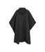 Womens/ladies pakka waterproof poncho black Mountain Warehouse-2