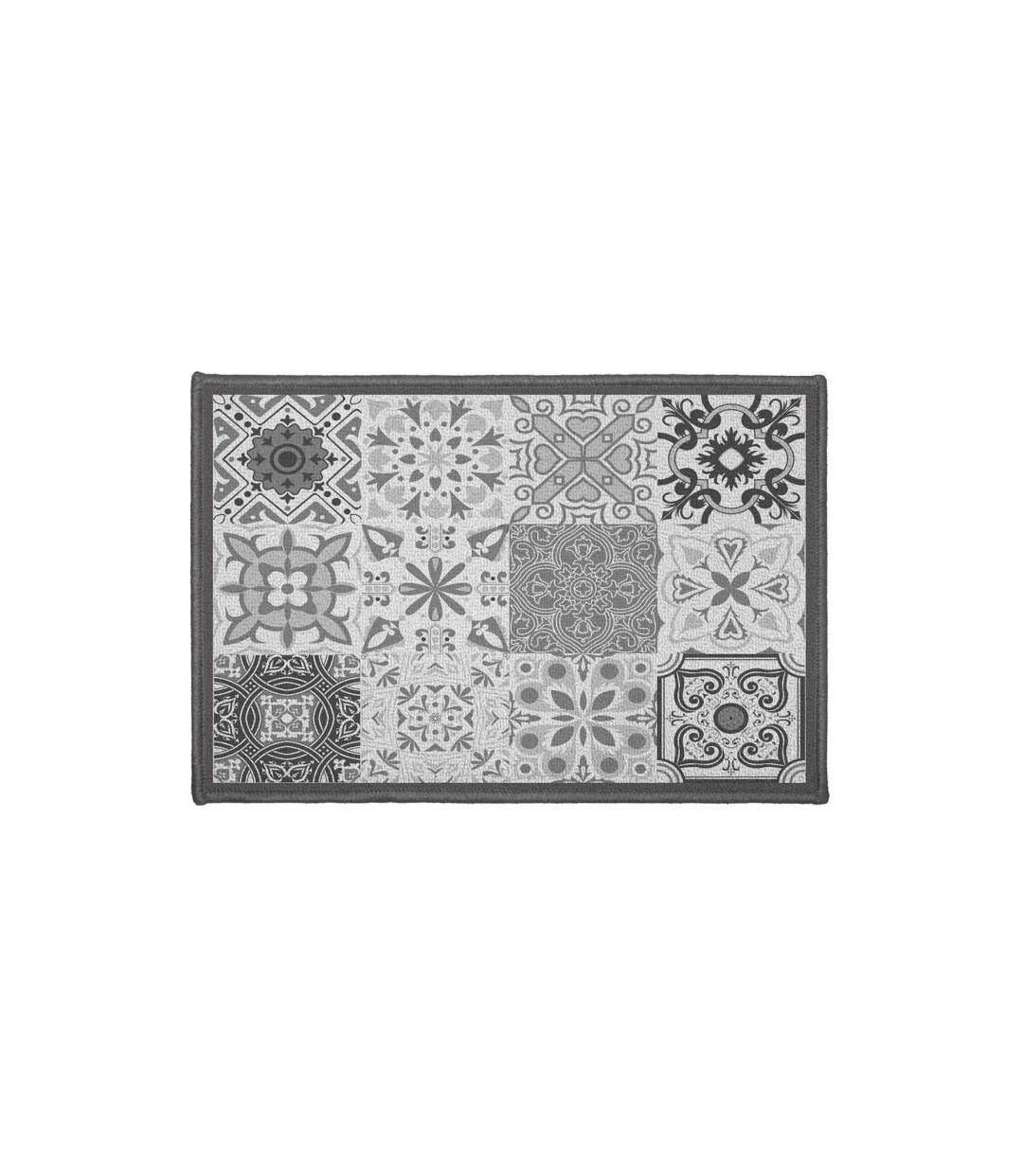 Tapis Déco Rectangle Persane 40x60cm Gris-1