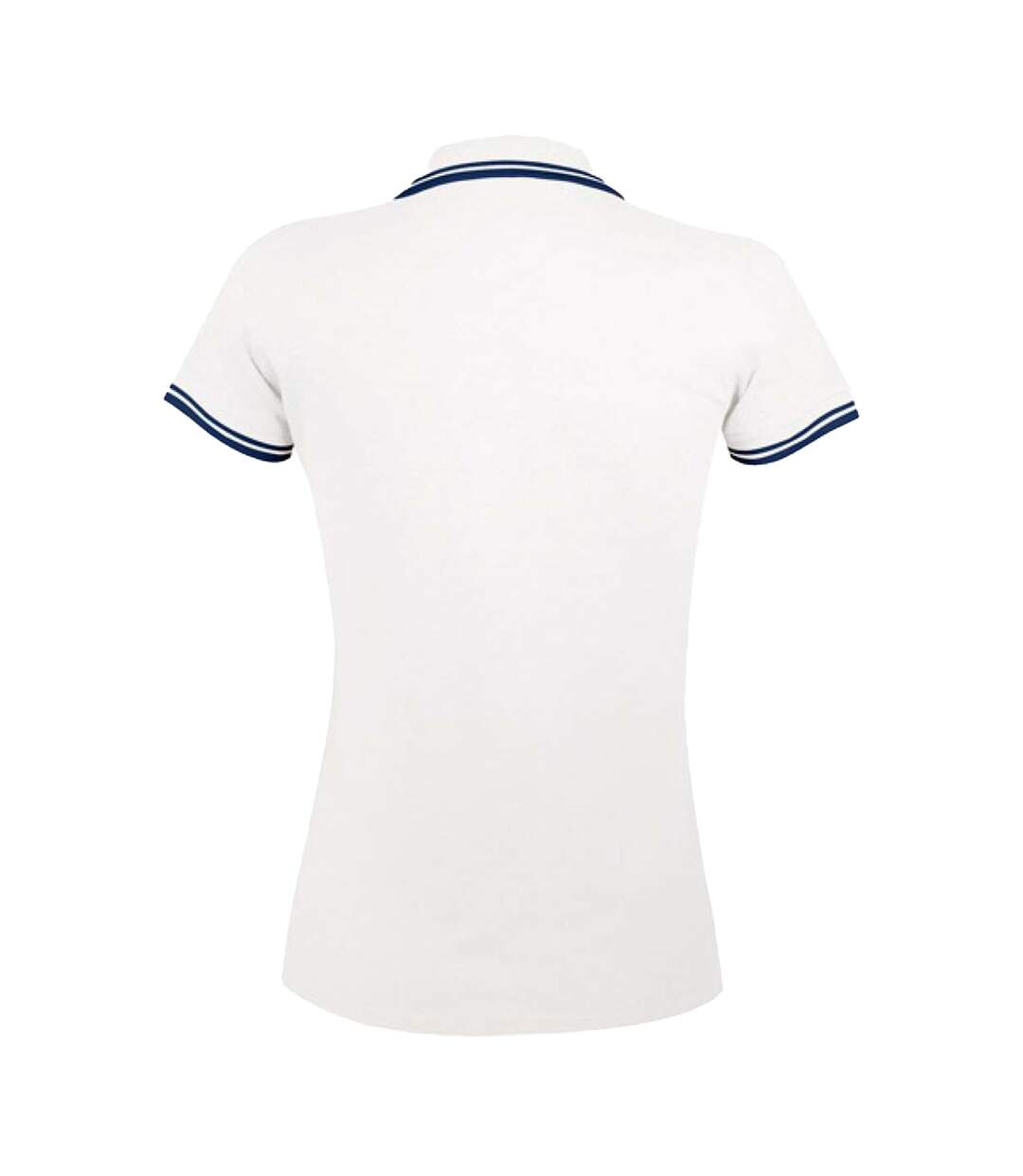 Polo Pasadena Femme Blanc Bleu Marine SOLS-2